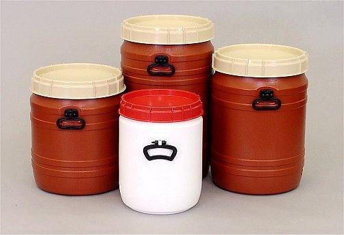 Superweithalsfässer mit Schraubdeckel