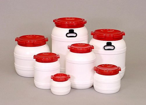 Weithalsfässer mit Schraubdeckel