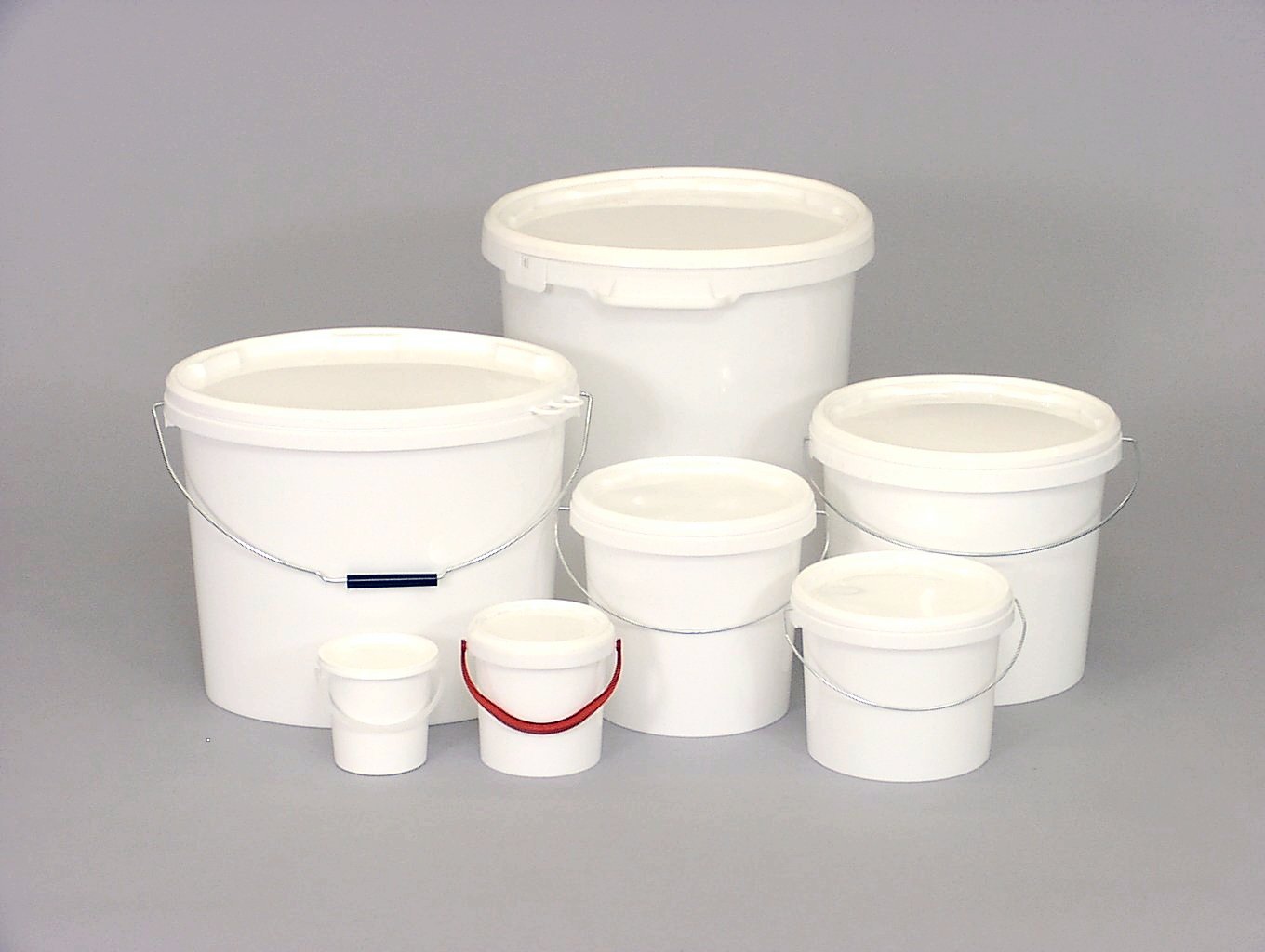 Eimer, rund, Kunststoffbügel/Metallbügel Eimer, rund, Kunststoffbügel/Metallbügel